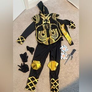 Ninja costume kids 5/7 wore onc